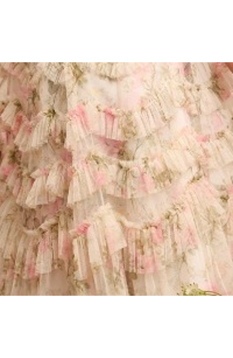 Needle & Thread Rose Scallop Ruffle Kids Dress, Alternate, color, Moonshine/Pink