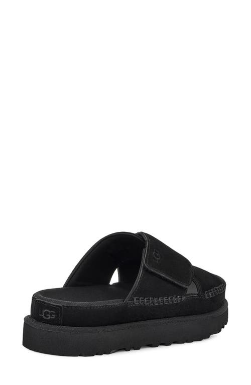 Ugg Goldenstar Crossover Slide Sandal In Black
