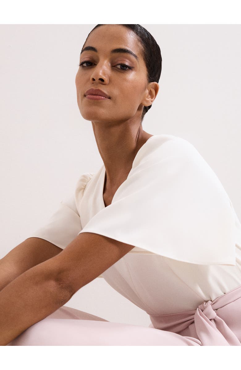 Phase Eight Kallie V-Neck Wide Leg Jumpsuit, Alternate, color, Pale Pink