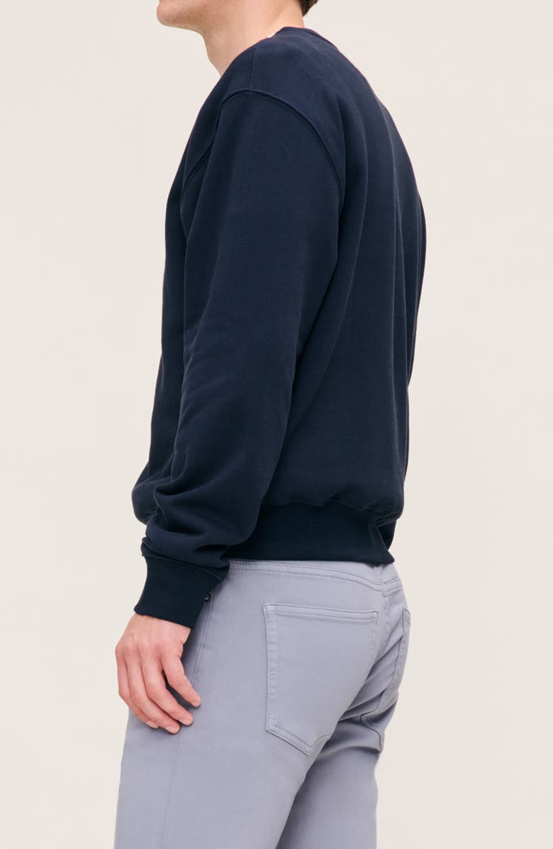 DL1961 Cotton Fleece Sweatshirt, Alternate, color, Classic Navy
