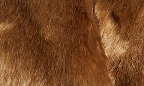 Via Spiga Wool Blend Coat With Faux Fur Trim In Brown