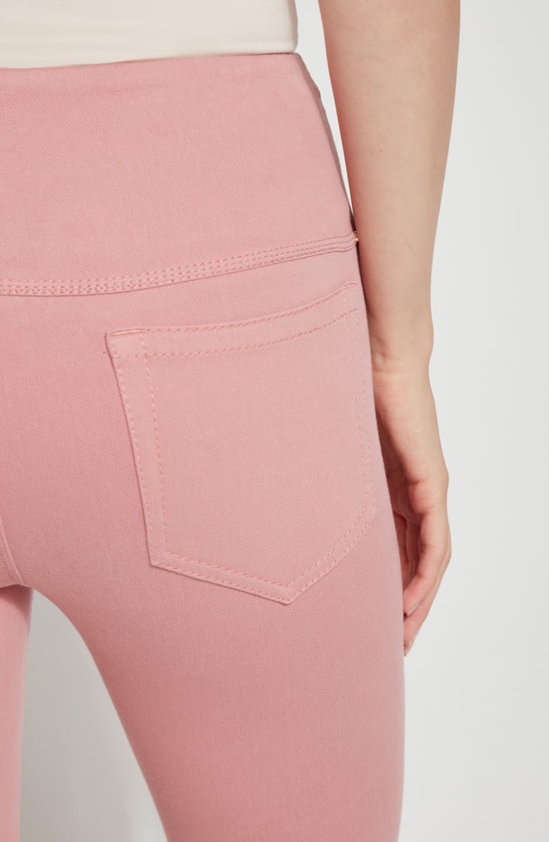 Lysse Lynette Scallop Hem Crop Skinny Jeans, Alternate, color, Pinkclay