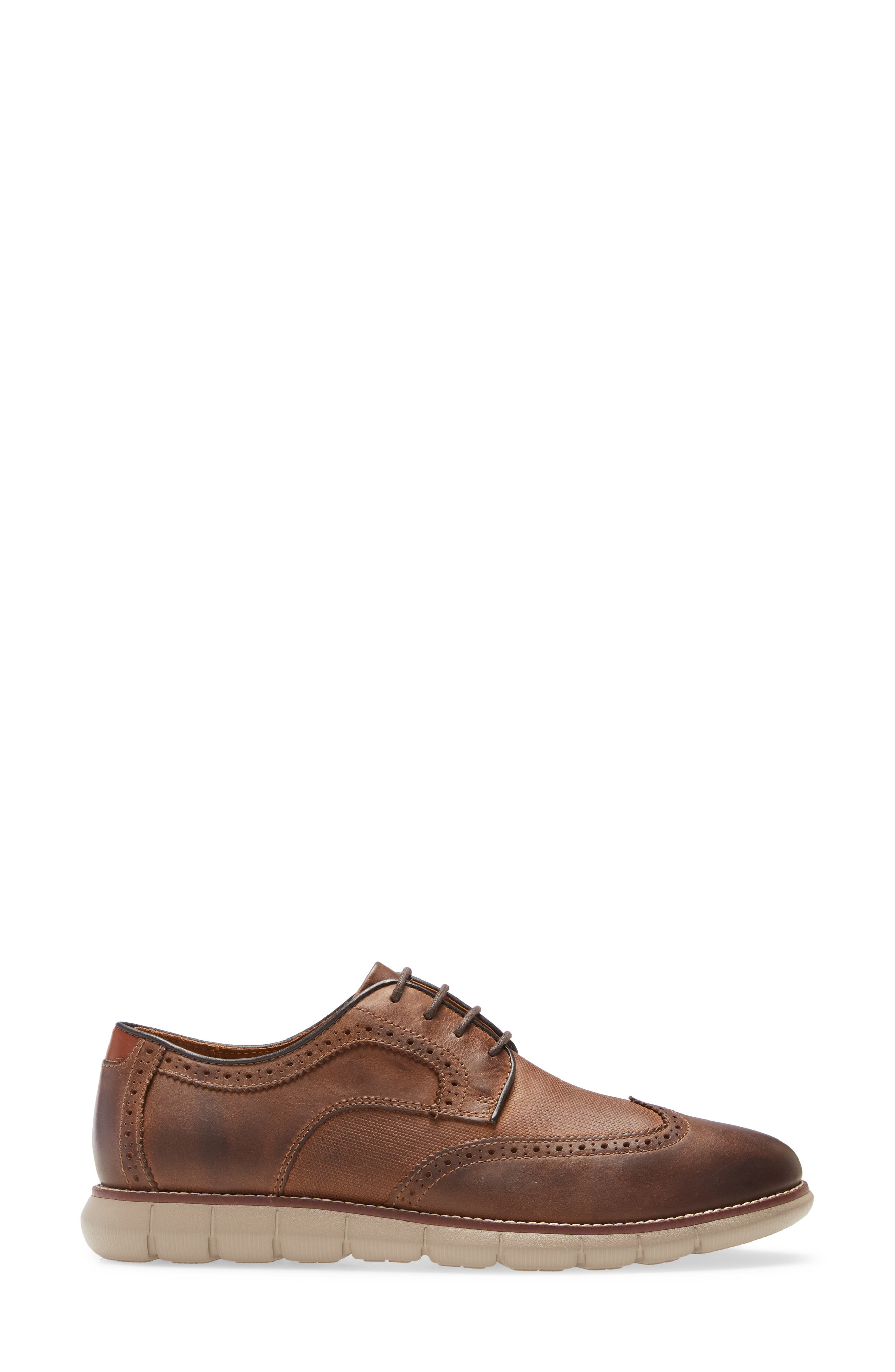 Johnston & Murphy Holden Wingtip, Alternate, color, Brown Oiled Full Grain