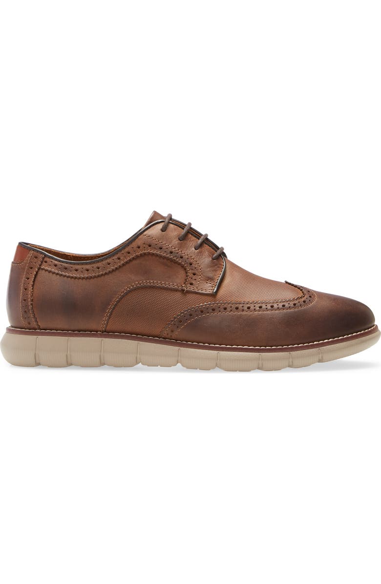 Johnston & Murphy Holden Wingtip, Alternate, color, Brown Oiled Full Grain