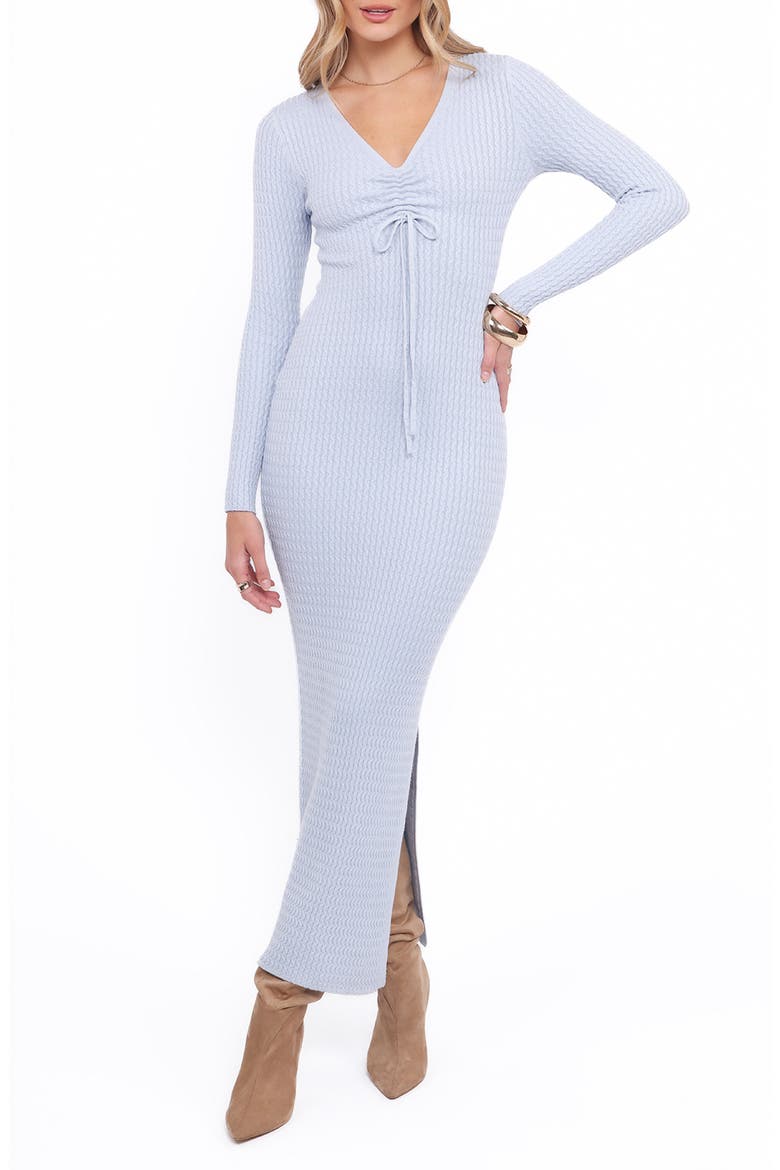 Irene Long Sleeve Maxi Dress, Main, color, PALE BLUE