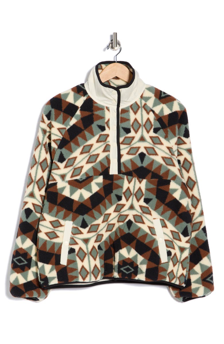 Wrangler Western Print Pullover, Main, color, Green/Black