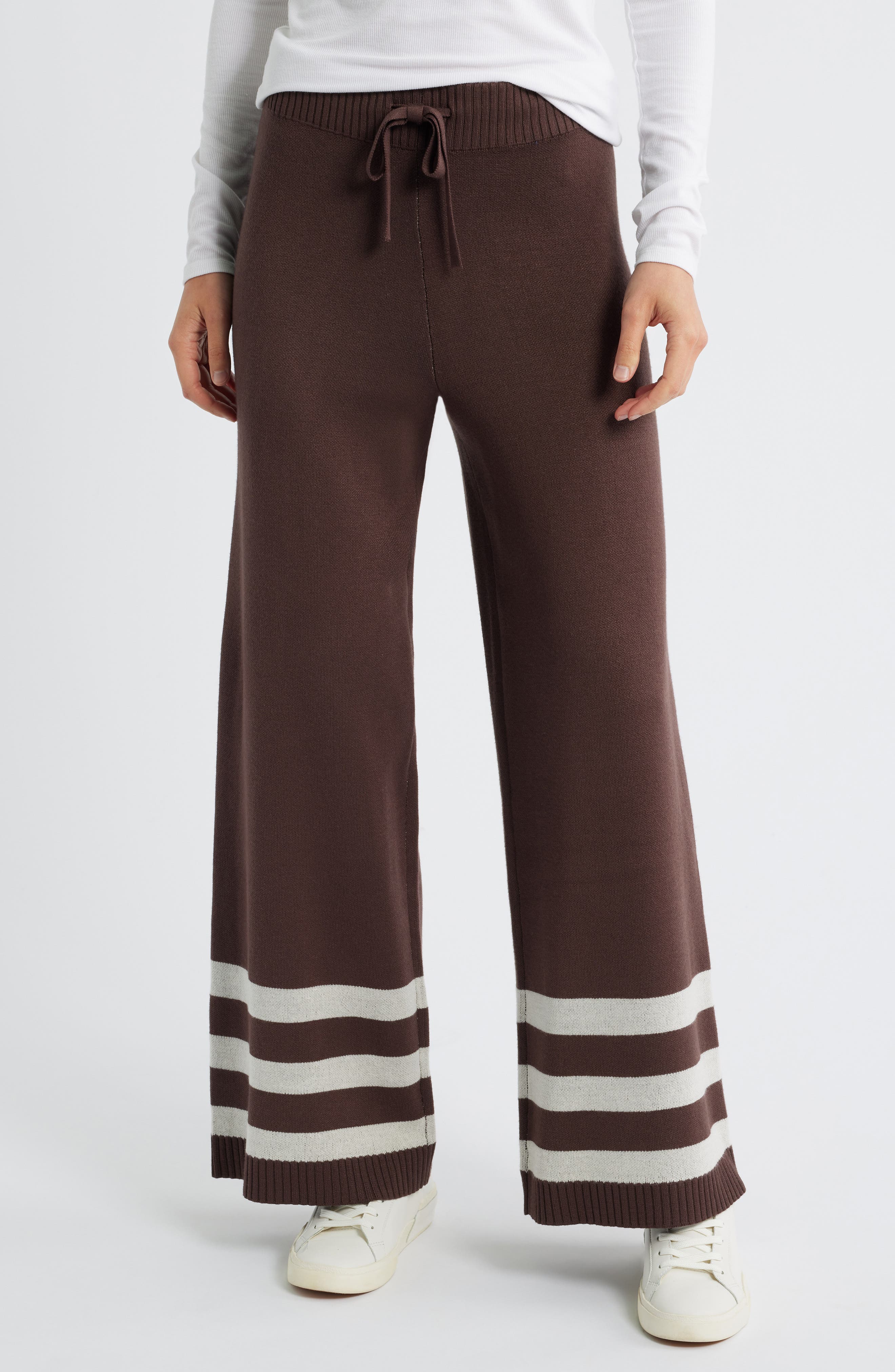 Stripe Leg Sweater Pants - image 3
