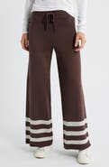 CITY BLUES Stripe Leg Sweater Pants