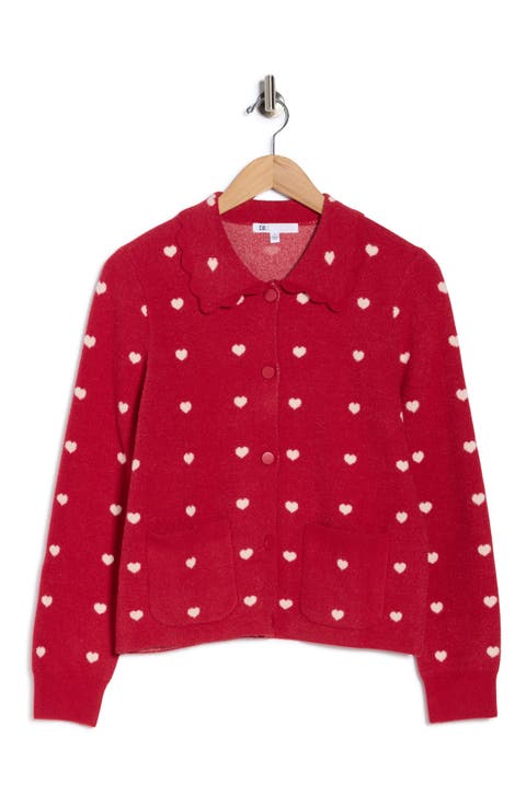 Heart Collar Cardigan