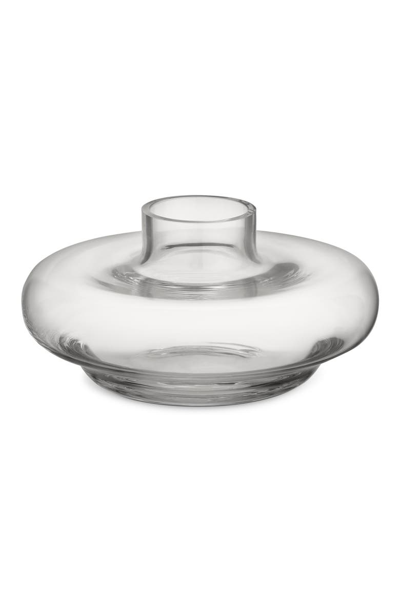 Mini Kappa Glass Vase, Main, color, CLEAR