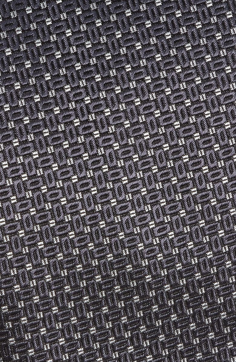 Canali Geometric Pattern Silk X-Long Tie, Alternate, color,