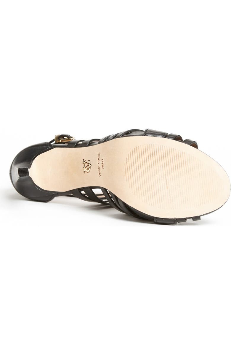 VC Signature 'Barbaraa' Woven Leather Sandal, Alternate, color,