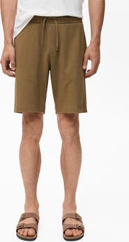 MANGO Drawstring Cotton Bermuda Short