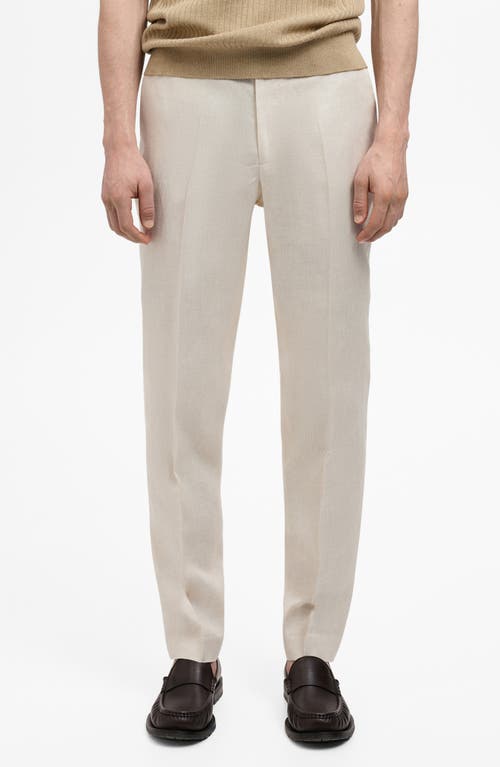 Mango Slim Fit Suit Pants In Neutral