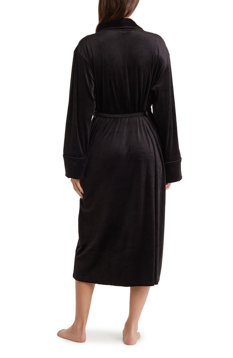 DKNY Long Velour Robe, Alternate, color,
