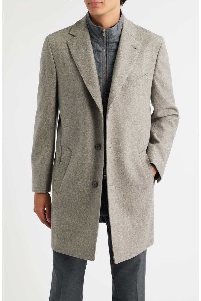 Delroy Wool Overcoat, Main, color, OATMEAL