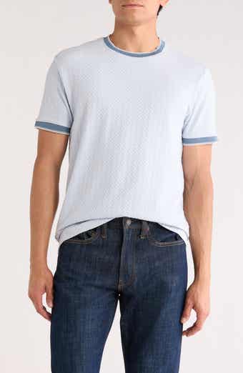 DENIM AND FLOWER Textured Crewneck T-Shirt