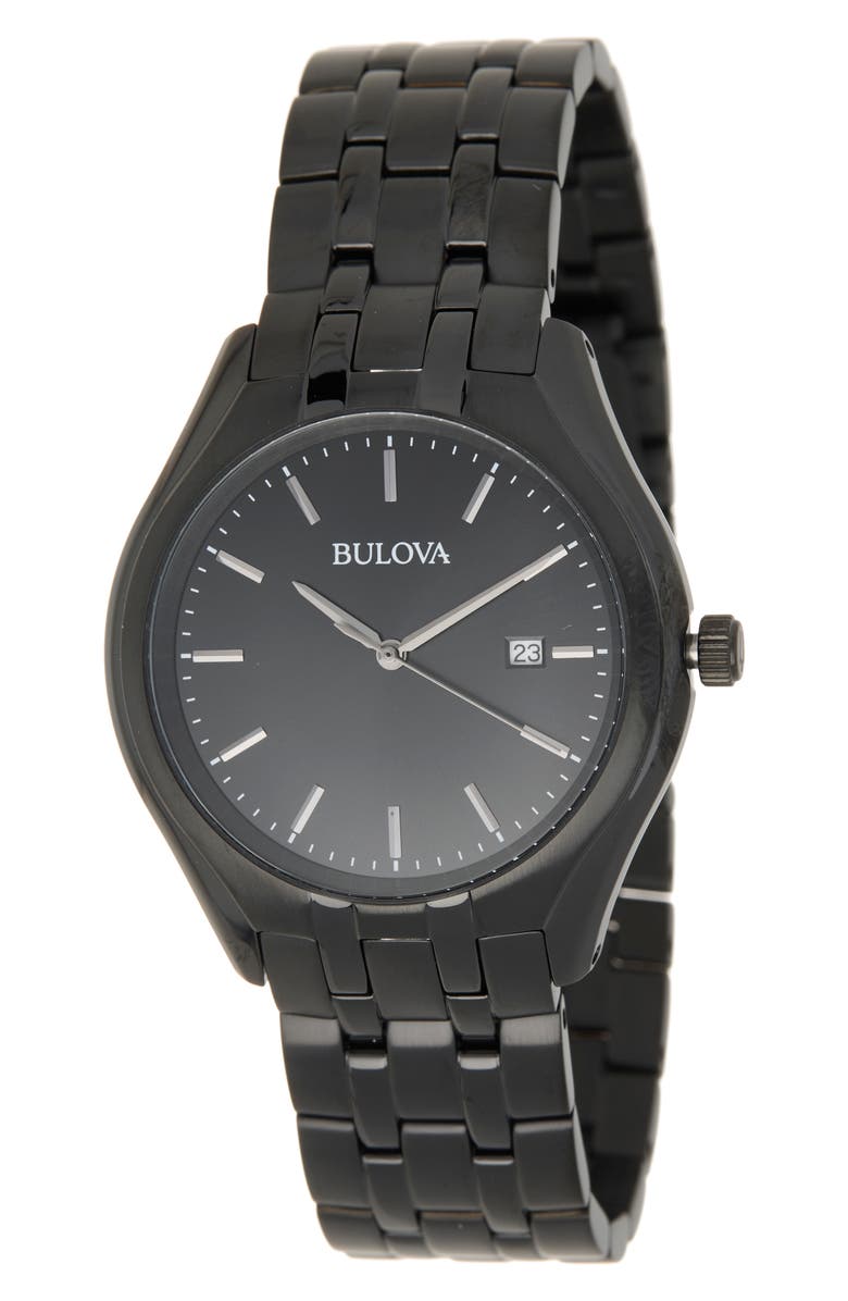 BULOVA Men's Quartz Bracelet Watch, 41mm, Main, color, Black