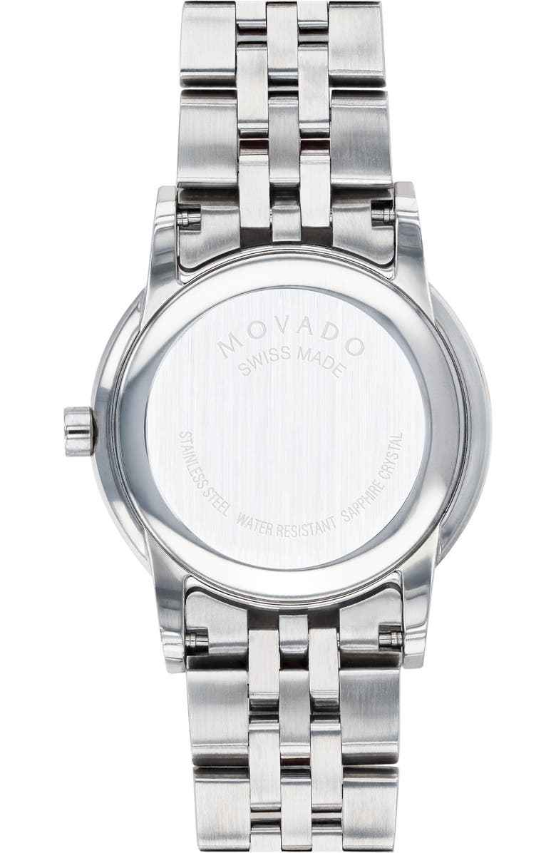 Movado Museum Classic Diamond Bracelet Watch, 28mm, Alternate, color,