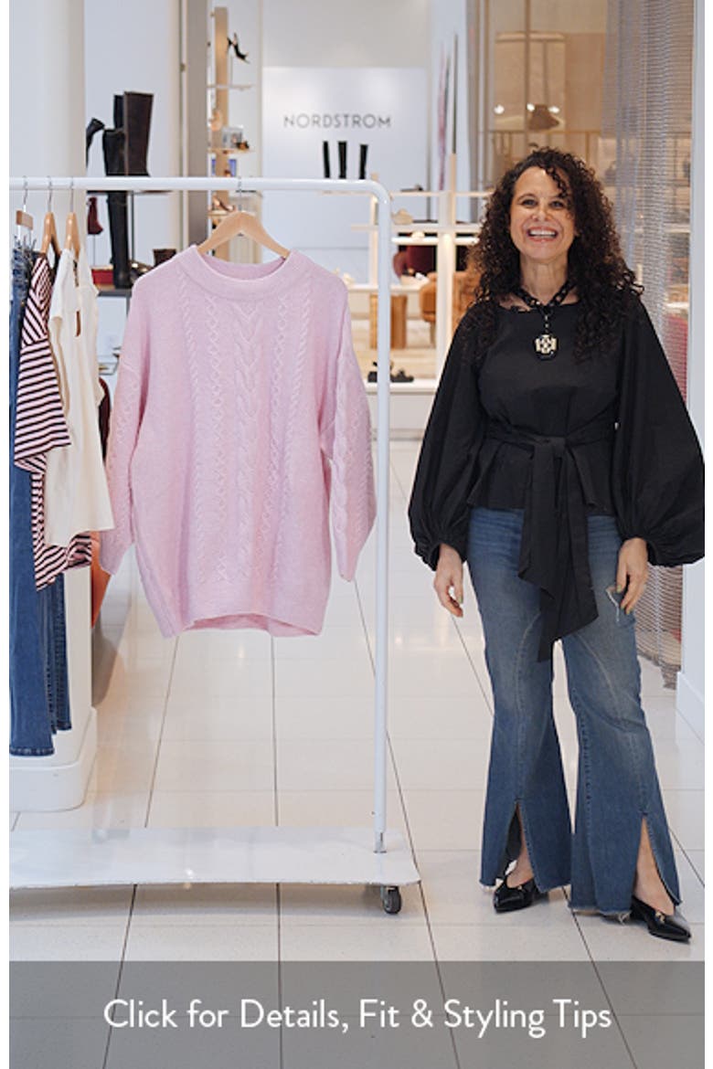 Claudia Cable Stitch Sweater video