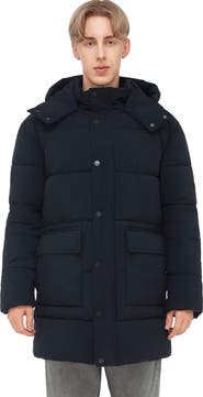 Rokka&Rolla Hudson Hooded Mid-Length Puffer Jacket