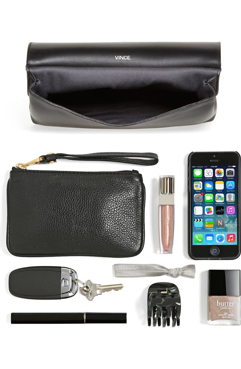 Vince 'Signature Collection - Small' Leather Crossbody Bag, Alternate, color,