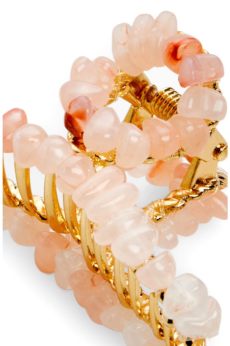 Set of 2 Roxy Assorted Jaw Hair Clips, Alternate, color, PINK/ CREAM