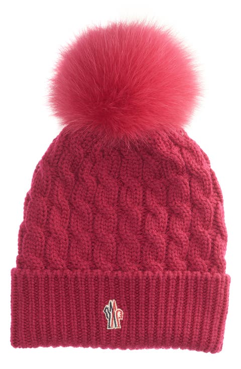 ハット MONCLER GRENOBLE Dark Pink Wool Beanie Hat Moncler Grenoble Dark Pink Wool Beanie Hat | italist, ALWAYS