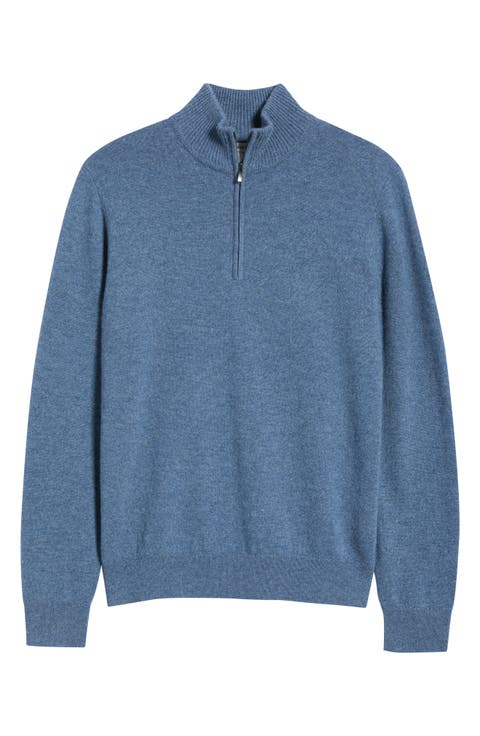 Quarter Zip Cashmere Sweater