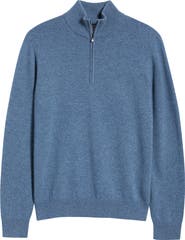 Nordstrom Quarter Zip Cashmere Sweater