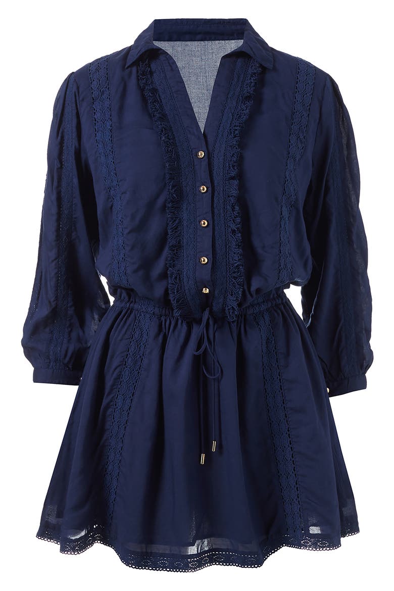 Scarlett Cover-Up Dress, Alternate, color, NAVY