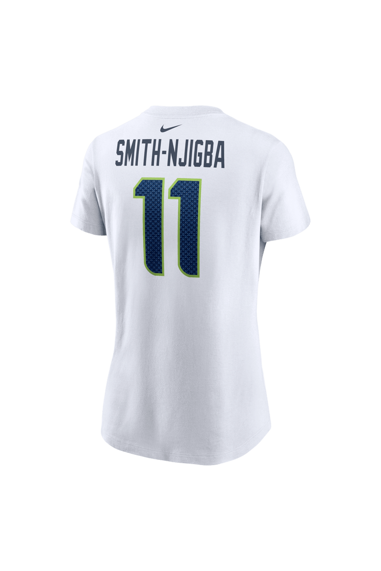 Women's Nike Jaxon Smith-Njigba White Seattle Seahawks Player Name & Number T-Shirt, Alternate, color, White