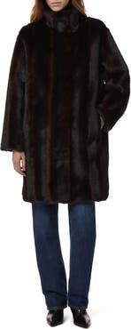 Apparis Blair Shaved Mink Faux Fur Coat