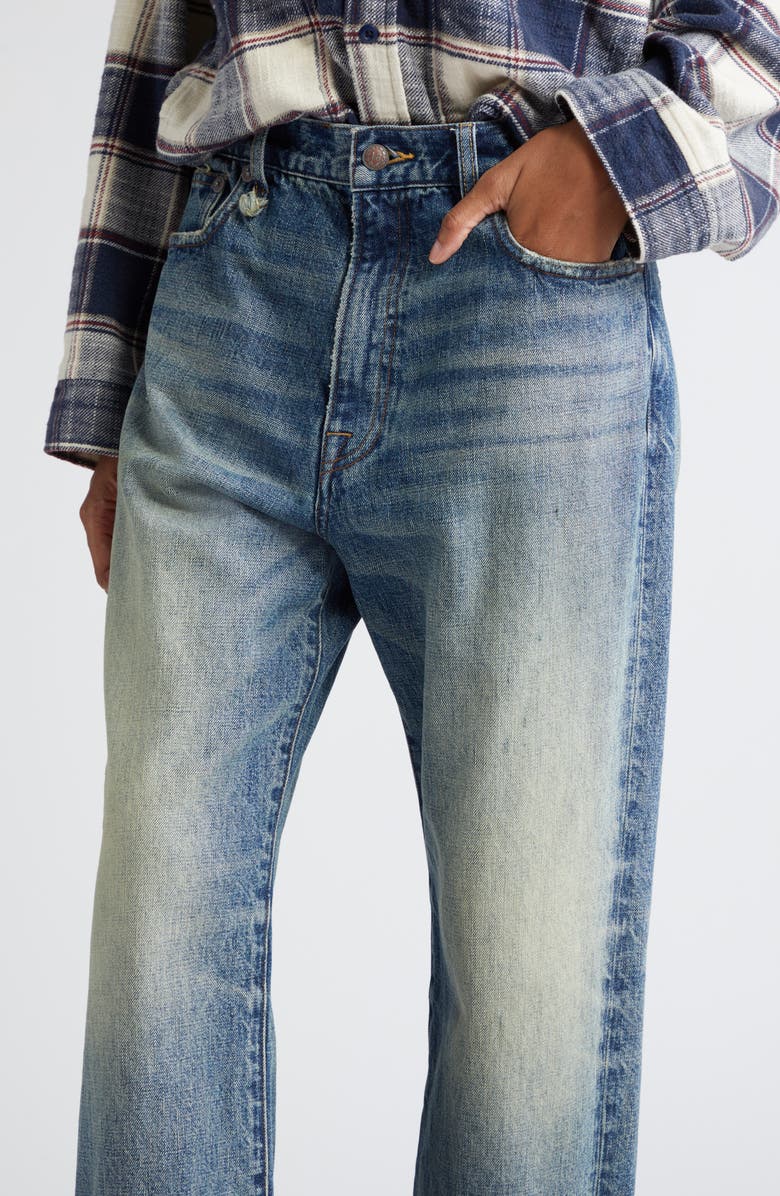 R13 Distressed Ex Boyfriend Jeans, Alternate, color, 