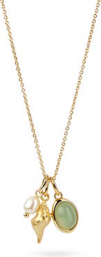 Ana Luisa Gold Charm Necklace - Ocean