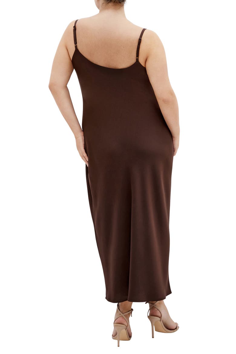 Satin Slipdress, Alternate, color, TRUFFLE
