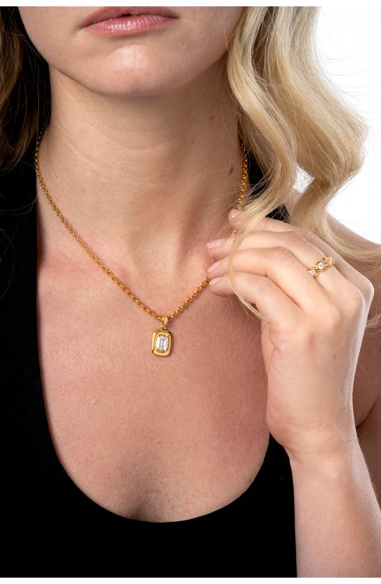 Zynnia Collective Sol Pendant Necklace, Alternate, color, Gold