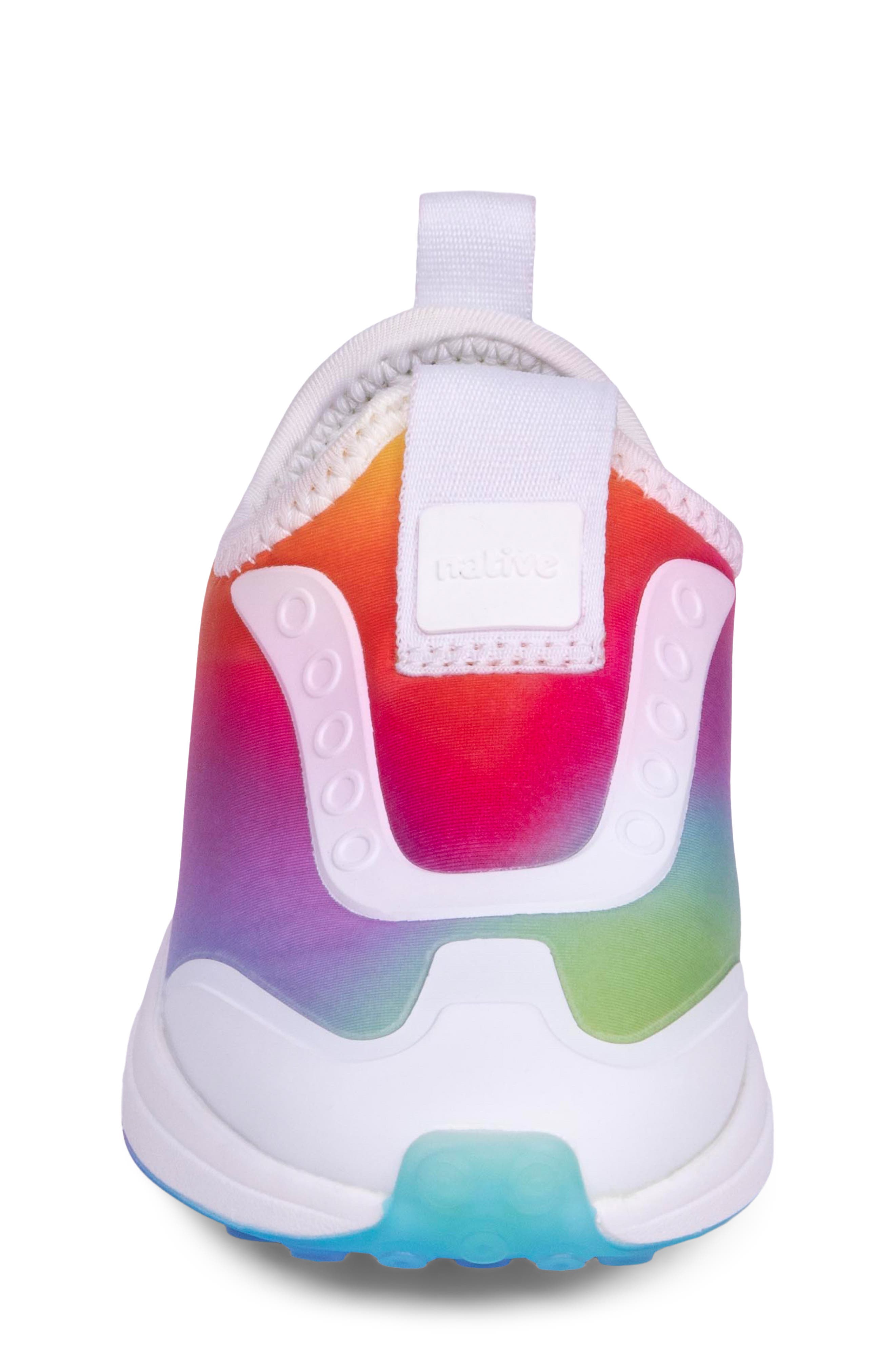 Robbie Dash Slip-On Sneaker, Alternate, color, SHLWHT/ SHLWHT/ RAINBOW
