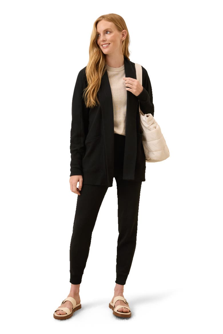 Everyday Organic Cotton Airplane Joggers, Main, color, Black