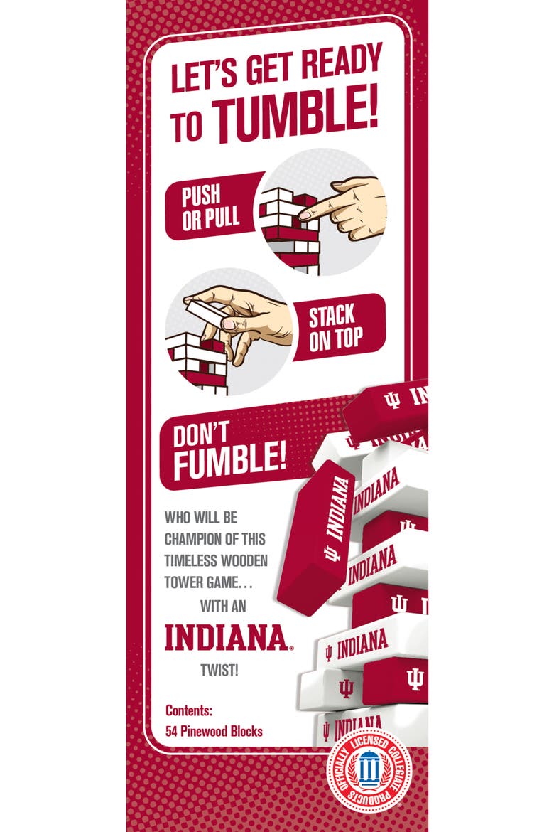 Indiana Hoosiers Tumble Tower, Alternate, color, Multicolor