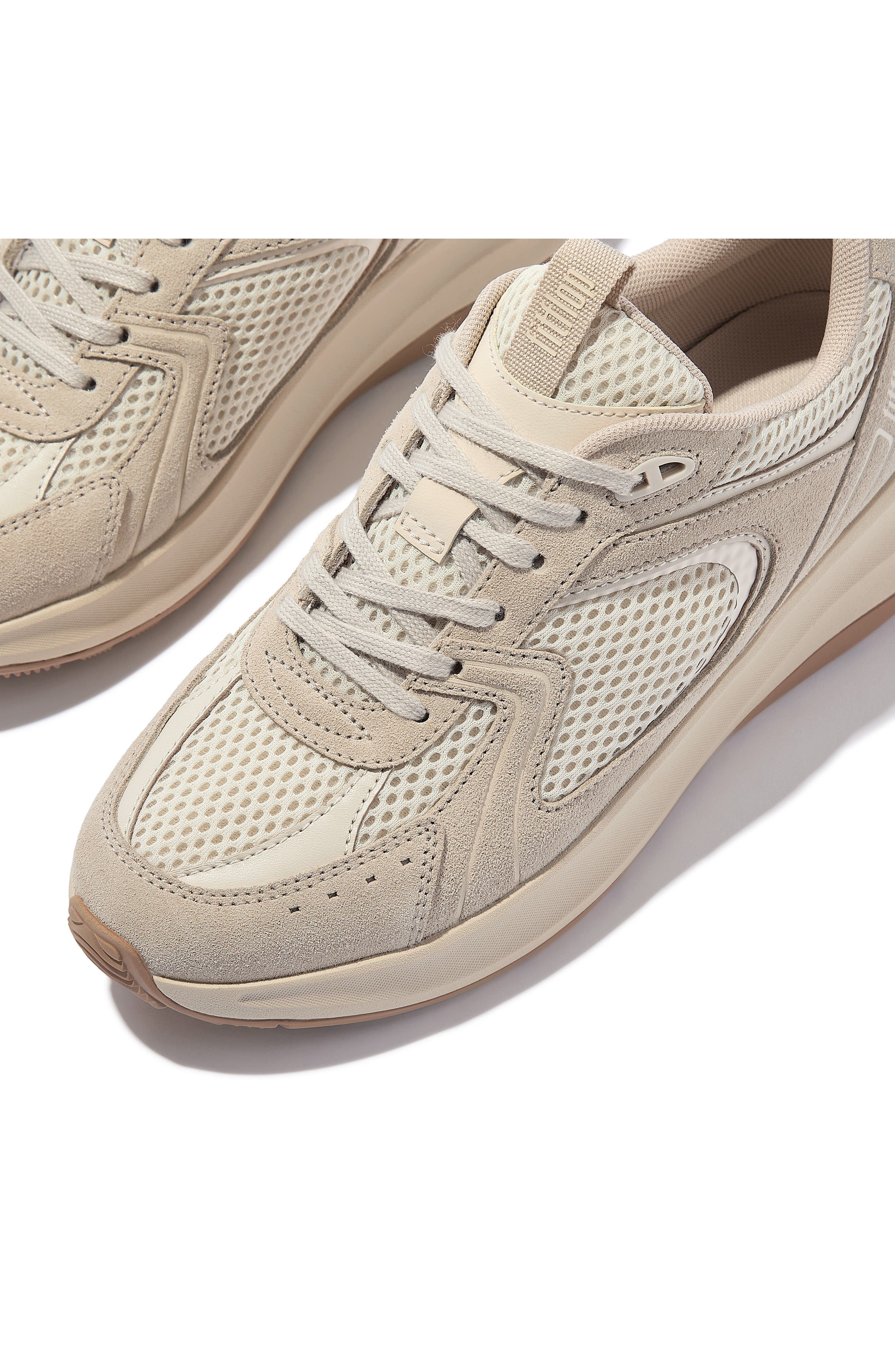 FitFlop F-Mode Flow Platform Sneaker, Alternate, color, Stone Beige/ Paris Beige