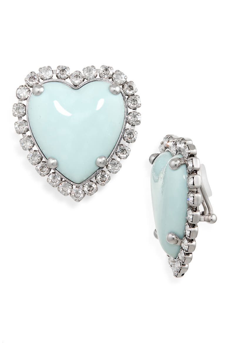 Coeur Hyperbole Heart Earrings, Main, color, BXL VINTAGE PALLADIUM/ SILVER