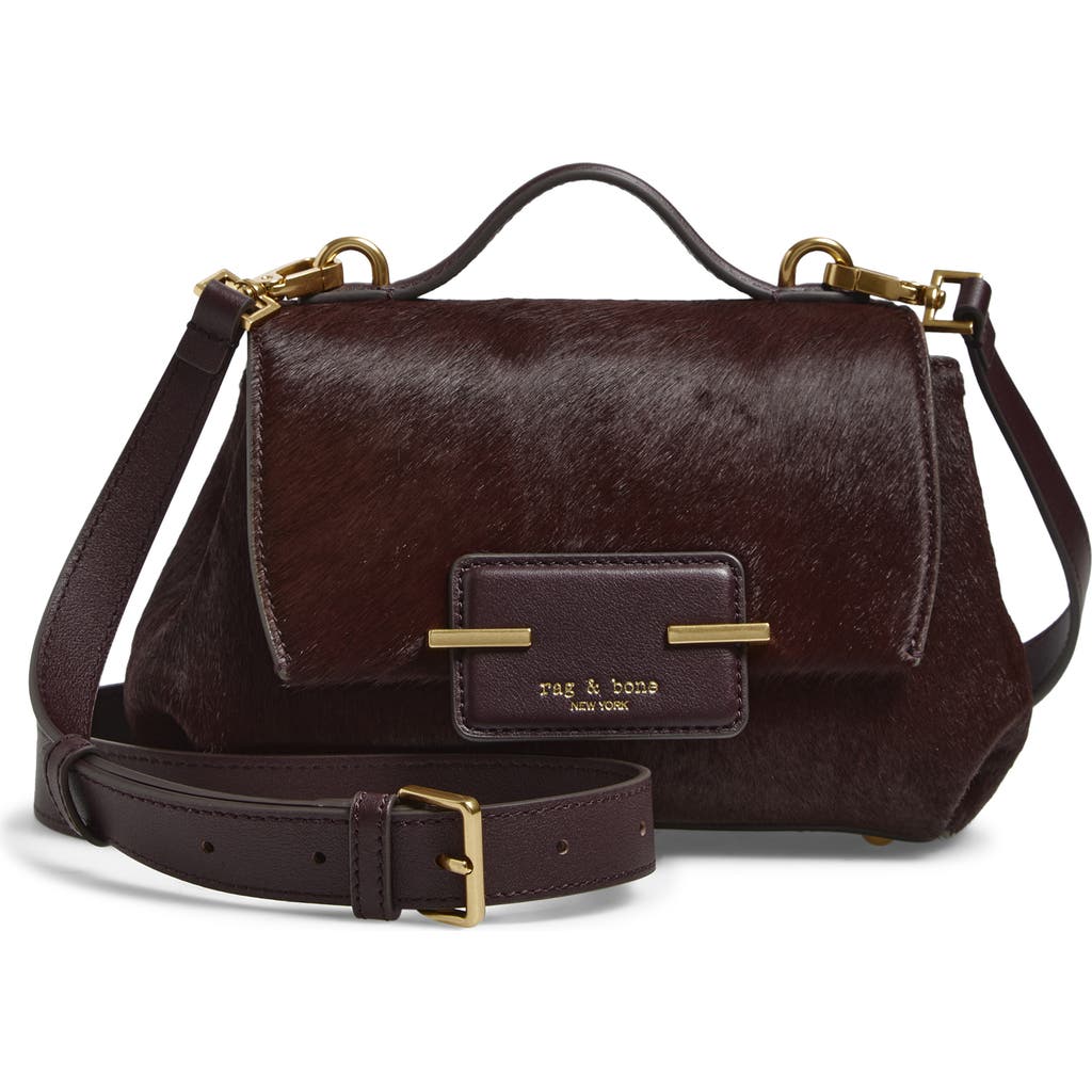 Rag & Bone Realm Genuine Calf Hair Crossbody Bag In Pink