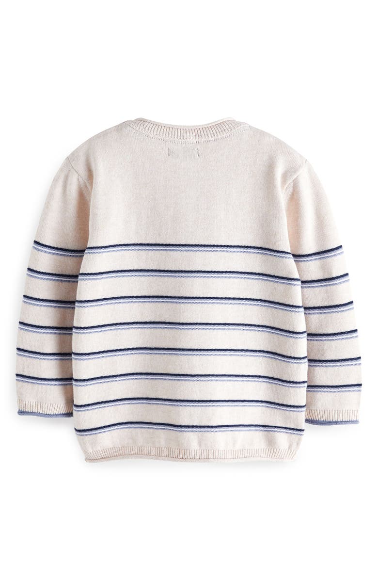 NEXT Kids' Stripe Cotton Henley Sweater, Alternate, color, 