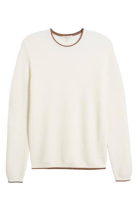 Belvedere Tipped Merino Wool Sweater