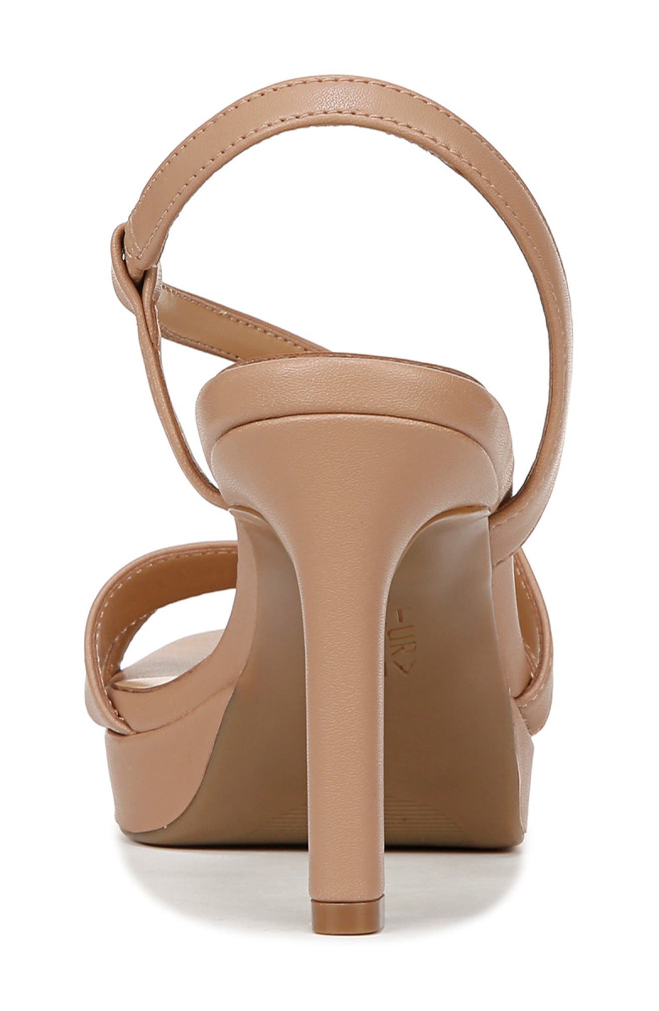 Abby Strappy Platform Sandal, Alternate, color, TAUPE SMOOTH FAUX LEATHER