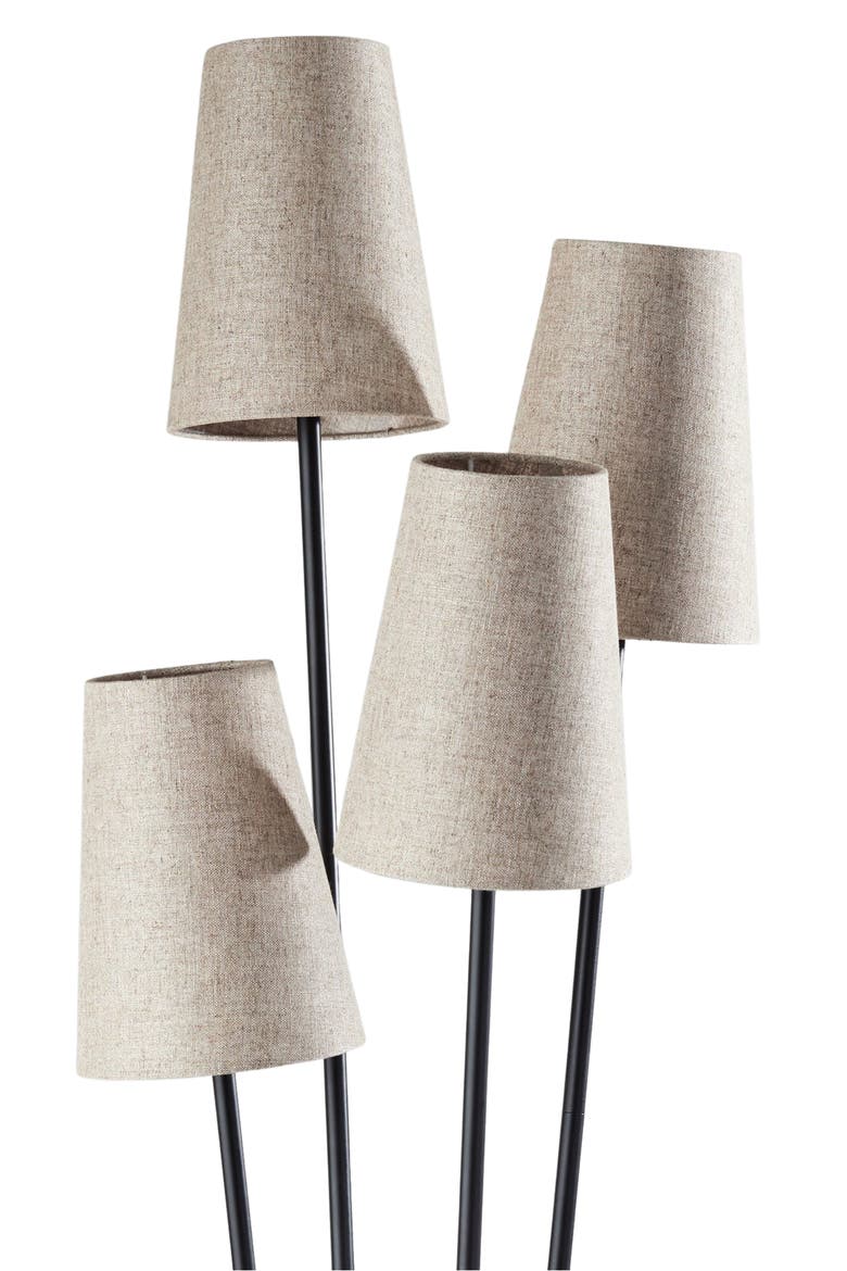 Wentworth Floor Lamp, Alternate, color, BLACK