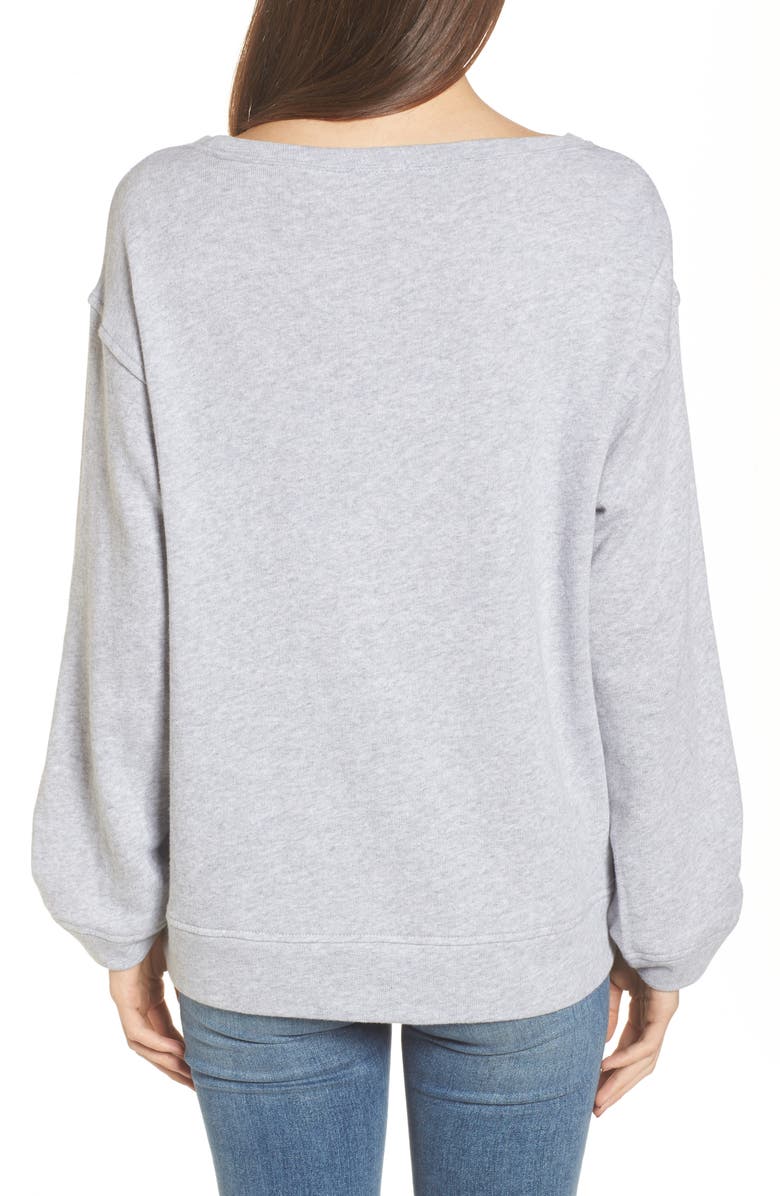 Splendid Tie Sleeve Sweater, Alternate, color,