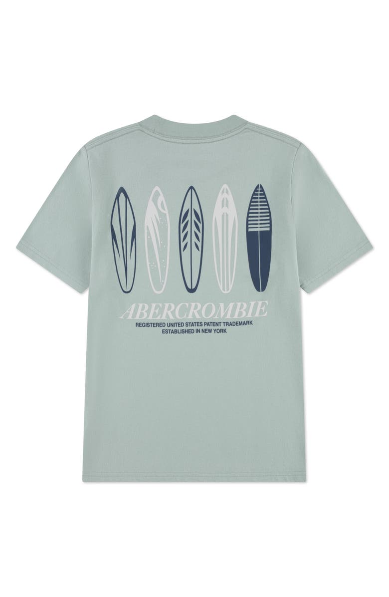 abercrombie kids Kids' Surf's Up Graphic T-Shirt, Alternate, color, Silt Green