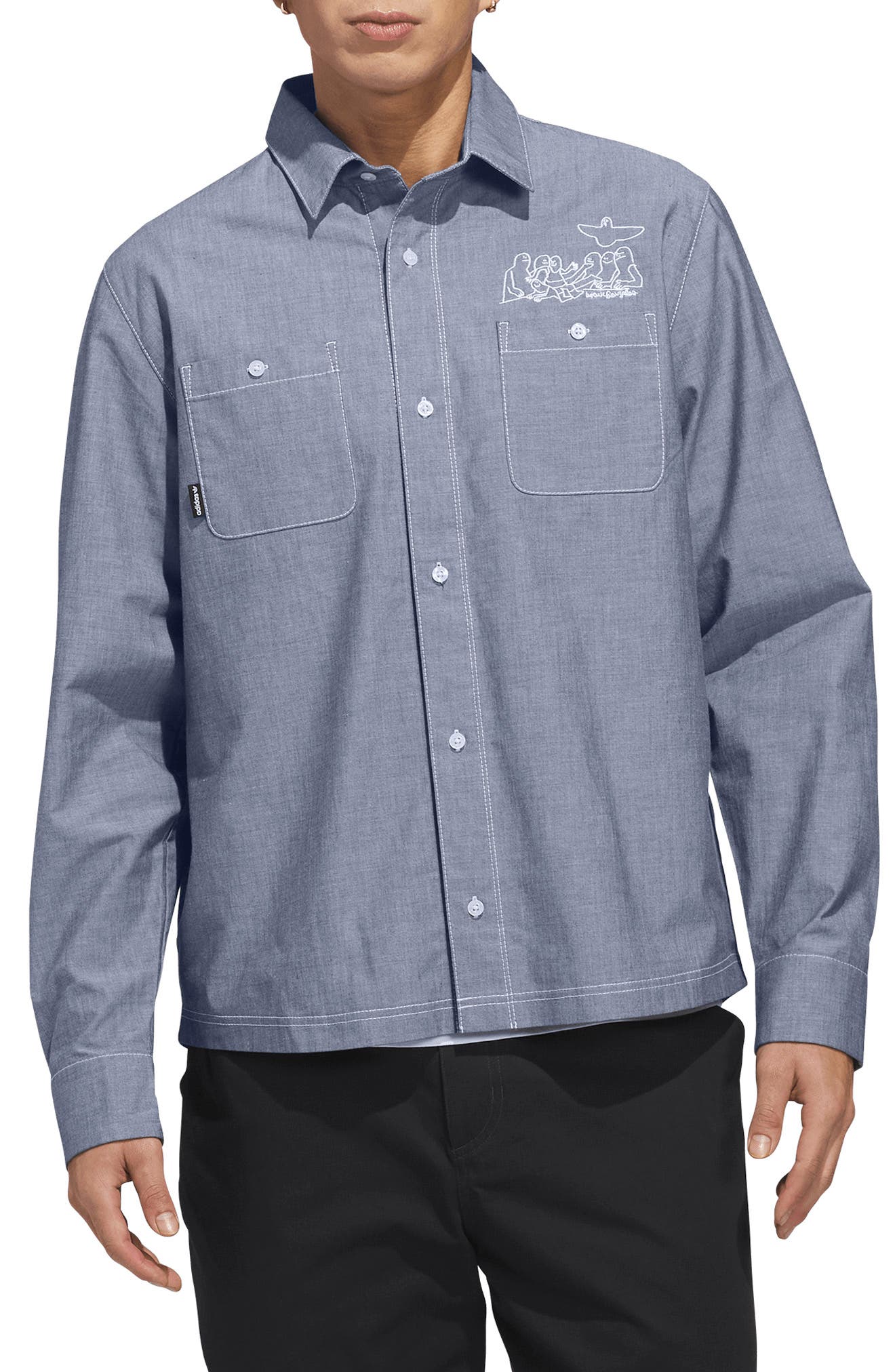 x Mark Gonzales Long Sleeve Button-Up Shirt